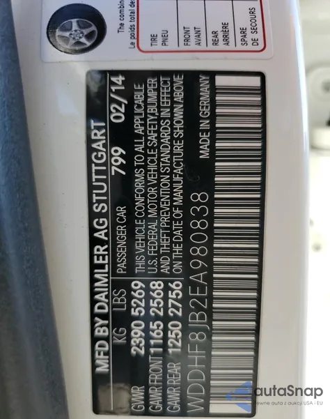 2014 Mercedes-Benz E 350 4Matic from USA, damaged, VIN WDDHF8JB2EA980838